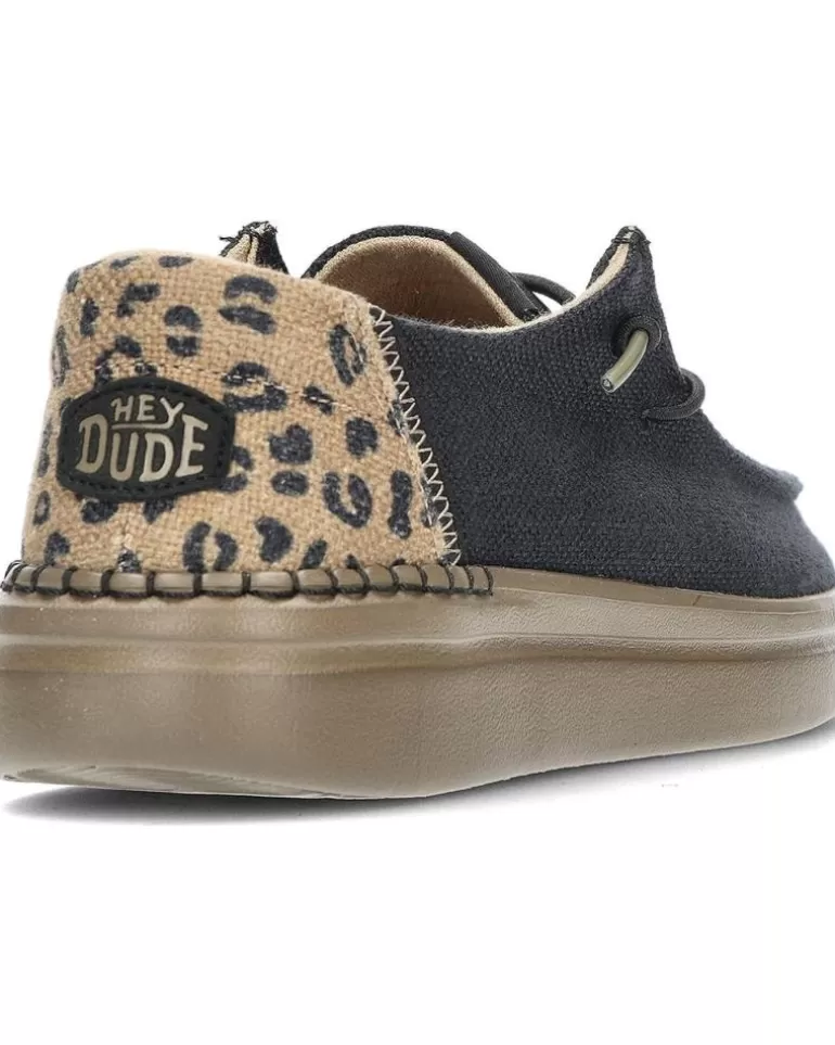 HEY DUDE Zapatos De Mujer Zapatos Dude Wendy Rise Leo 40204 Black Clearance