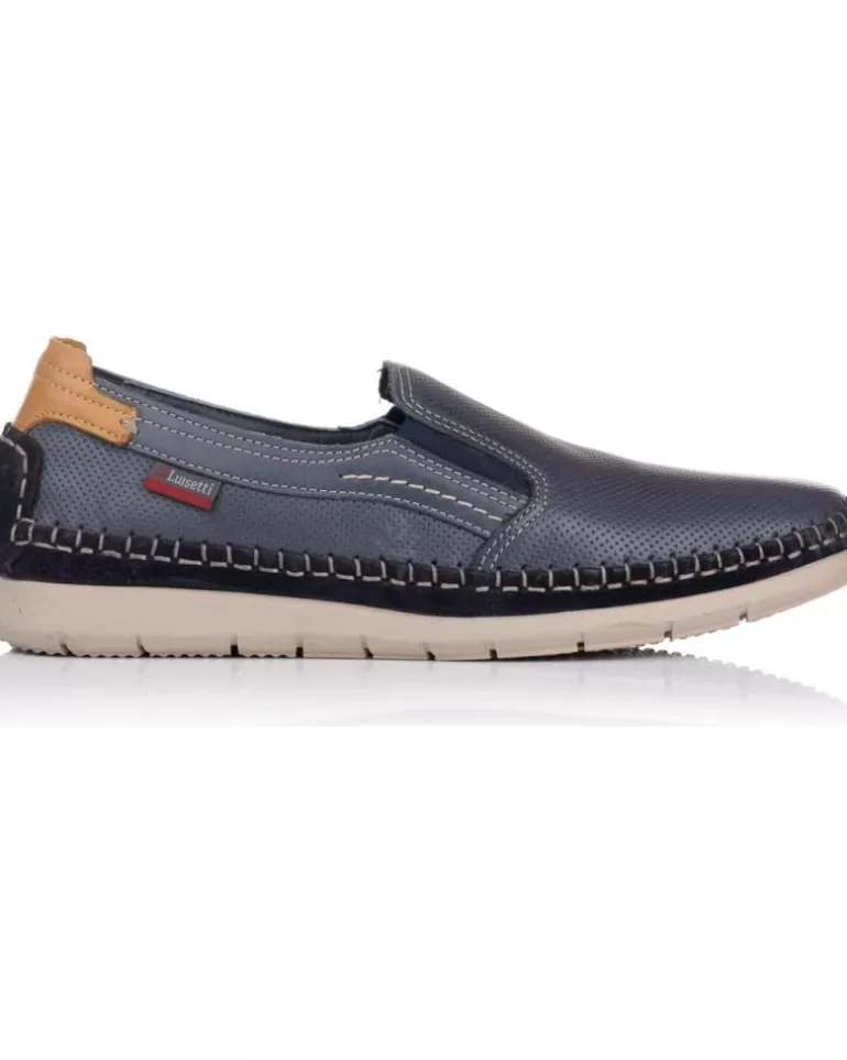 LUISETTI Zapatos De Hombre Zapatos De Sport 29505 Marino Azul Hot