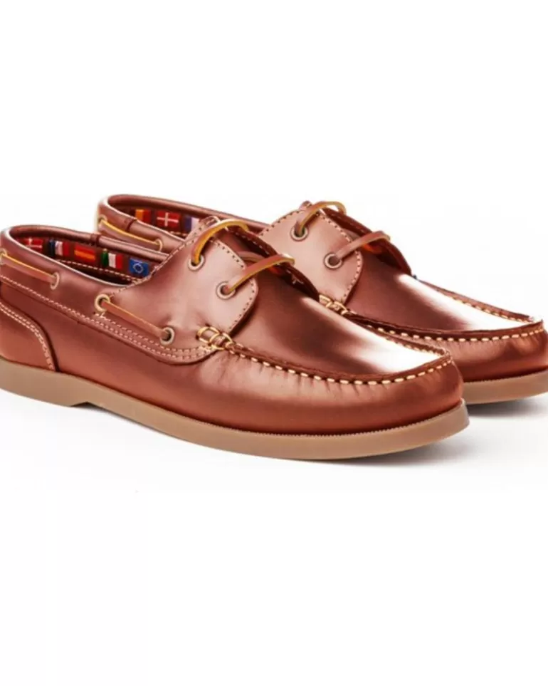 MAÑAS Zapatos Manas De Hombre Nautico Pull Americano Piel 1020 Cuero New