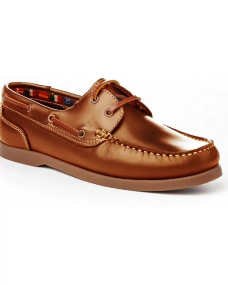 MAÑAS Zapatos Manas De Hombre Nautico Pull Americano Piel 1020 Cuero New