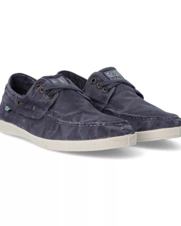 NATURAL WORLD Zapatos De Hombre Zapatillas Lona 303E Marino Azul Shop