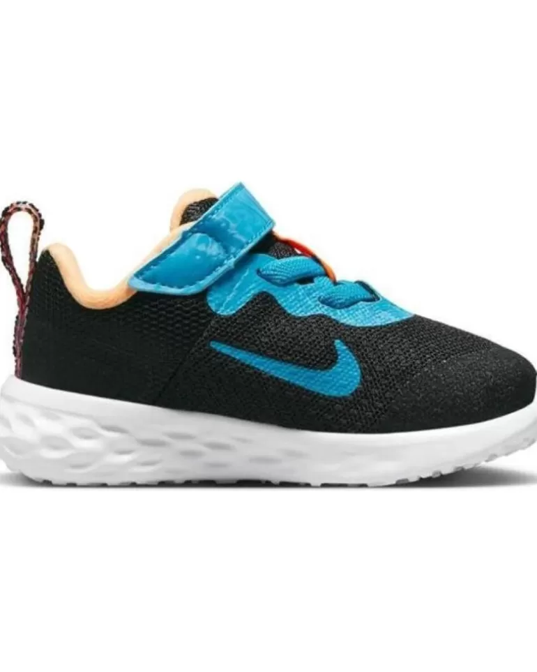 NIKE Zapatos De Niña Y Niño Zapatillas Revolution 6 Lil Negro Multi Online