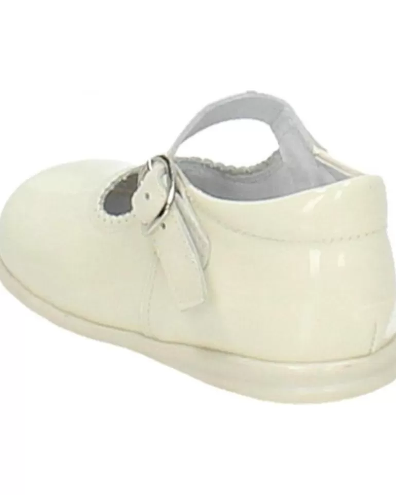 OTRAS MARCAS Zapatos De Niña Bambinelli 457 Merceditas Charol Con Hebilla Beige Discount