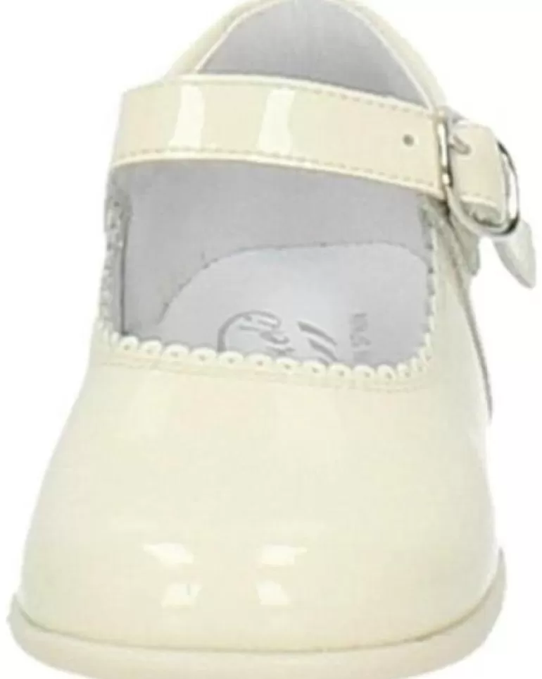 OTRAS MARCAS Zapatos De Niña Bambinelli 457 Merceditas Charol Con Hebilla Beige Discount