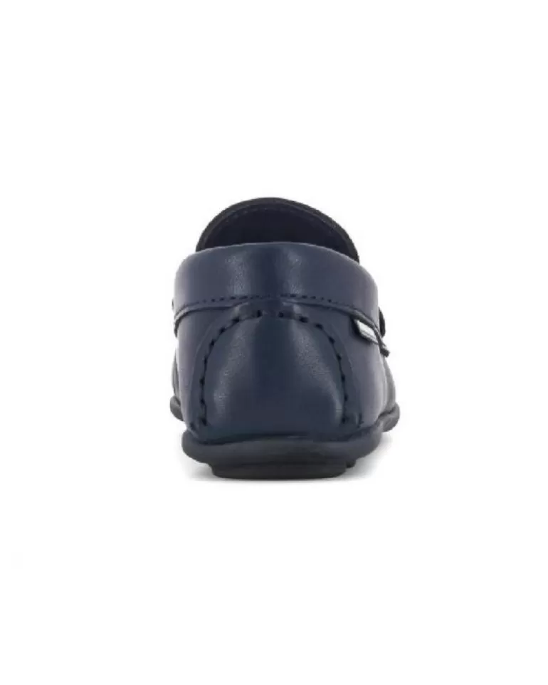 PABLOSKY Zapatos De Niño - Mocasin Ante Marino Niño Con Estribo Azul Rider Marino Best Sale
