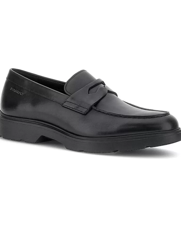 STONEFLY Zapatos De Hombre Forever 1 Calf Lth 219799 Negro Flash Sale