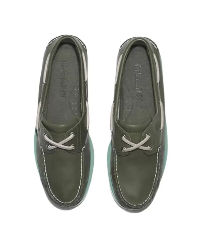 TIMBERLAND Zapatos De Hombre Zapatos Primavera Verano Nautico Kaki Tb0A2Grc Verde Clearance