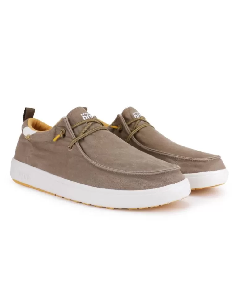 WALK IN PITAS Zapatos De Hombre Wallaby Coast Suela Blanca Topo Store
