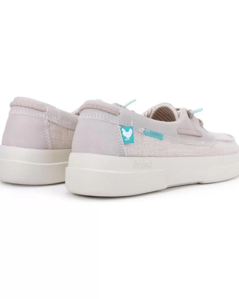 WALK IN PITAS Zapatos De Mujer Nautico Pic Mujer Beige Flash Sale