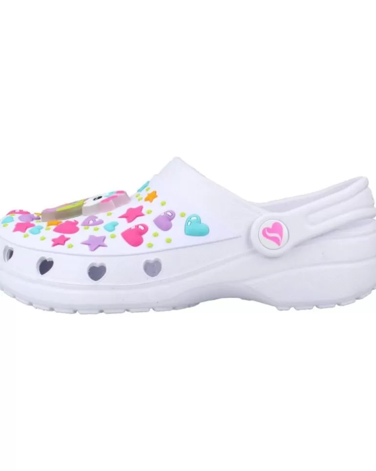 SKECHERS Zuecos De Niña Heart Charmer-Unicorn Delig Blanco Sale