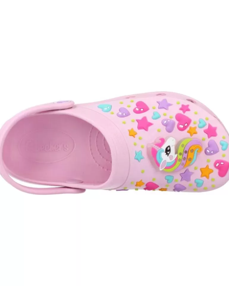 SKECHERS Zuecos De Niña Heart Charmer-Unicorn Delig Rosa Hot